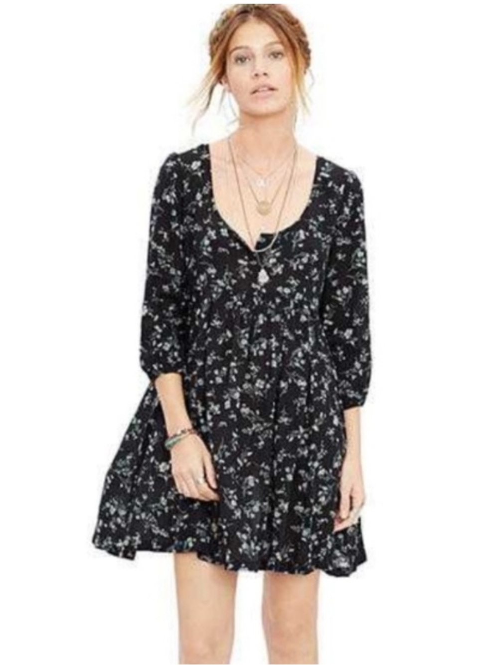 Ralph Lauren Denim & Supply Floral Print Babydoll Dress Size L